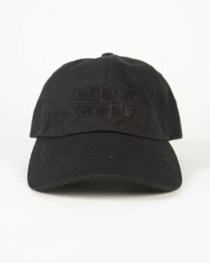 Meow Wolf Logo Dad Hat - Black/Black