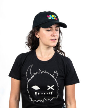 Meow Wolf Color Logo Dad Hat Black