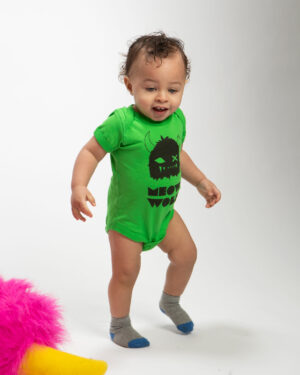 Meow Wolf Baby Bodysuit - Green - Onesie