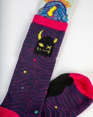 Meow Wolf Lost Socks - Snaggy Black/Yellow