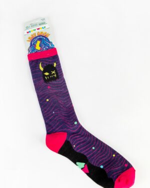 Meow Wolf Lost Socks - Snaggy Black/Yellow