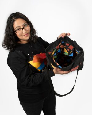 Obsidiopolis - Faceted Tote Bag - Meow Wolf