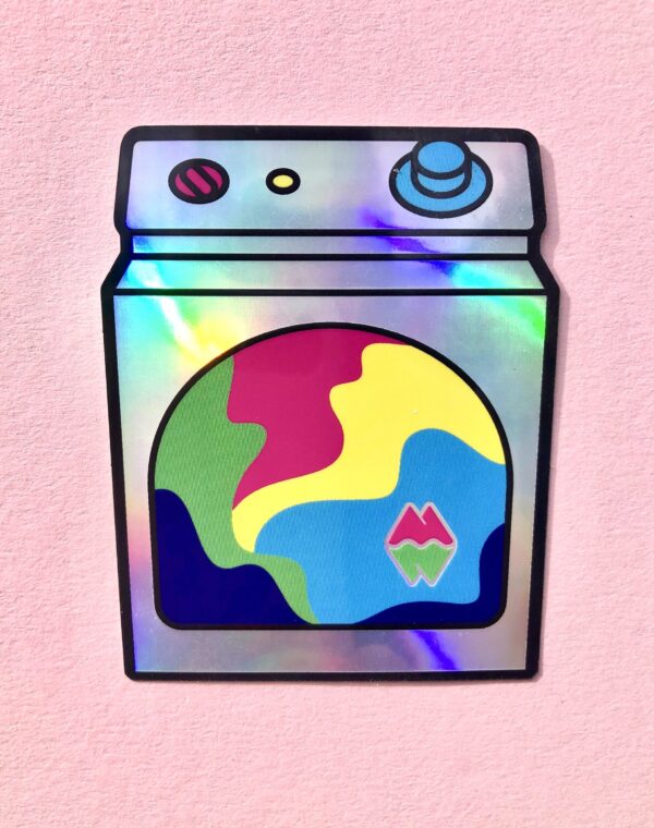 Holographic Dryer Sticker Meow Wolf