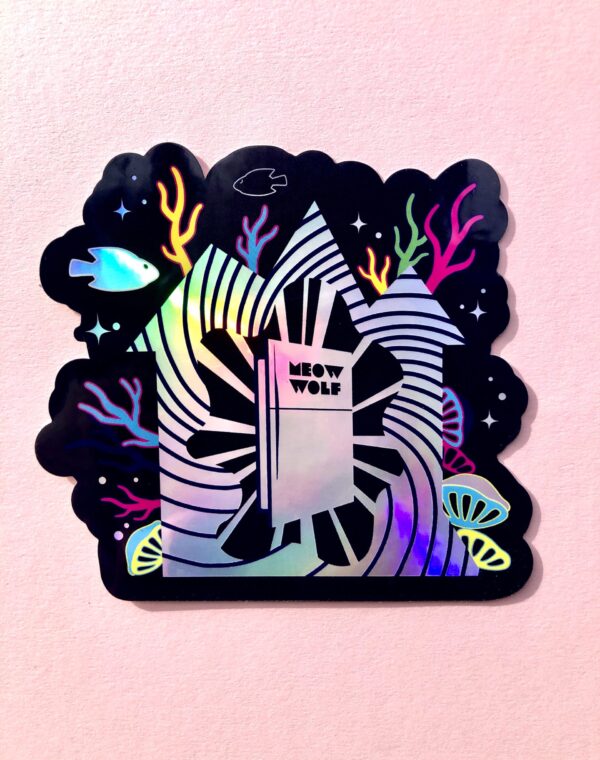 House Vortex Holographic Sticker Meow Wolf