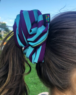 Striped Gaiter - Sea Blue Eggplant - Meow Wolf