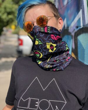 Spacetime Portals Neck Gaiter - Meow Wolf