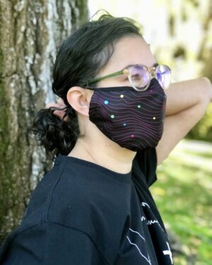 Infinity Waves Face Mask - Meow Wolf