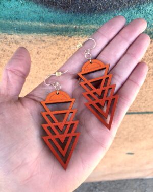 Parker Jennings Echo Earrings Red/Orange