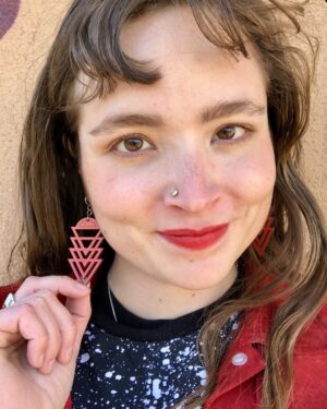 Parker Jennings Echo Earrings Red/Orange