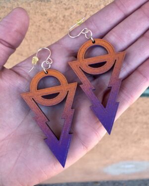 Parker Jennings Earrings Moondrop Purple/Orange