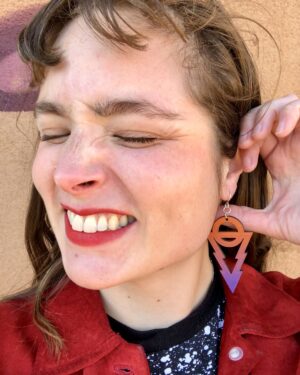 Parker Jennings Earrings Moondrop Purple/Orange