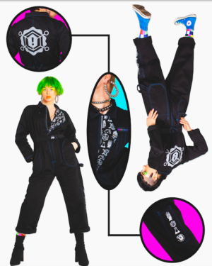 MW+HS Factory Jumpsuit Hester Sunshine Meow Wolf