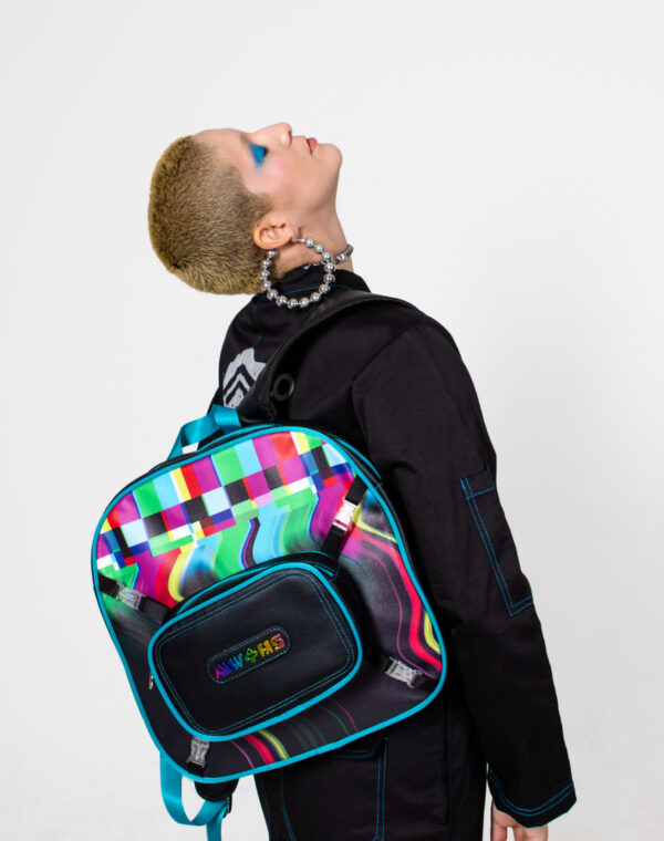 MW+HS Glitch Multi Backpack Hester Sunshine Meow Wolf