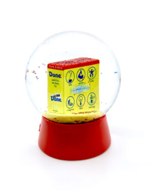 Done Detergent Snow Globe Omega Mart Meow Wolf