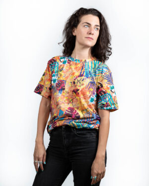 Tropical Camo T-Shirt - Omega Mart Meow Wolf