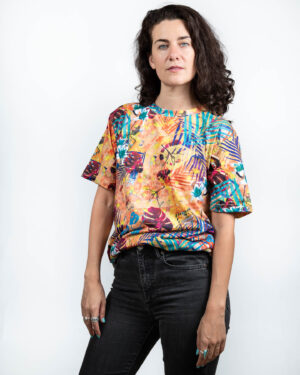 Tropical Camo T-Shirt - Omega Mart Meow Wolf