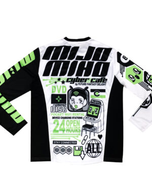 Future Fantasy Delight - FFD Miho Mijo Motocross Jersey - Long Sleeve Tee - Cyber Cafe