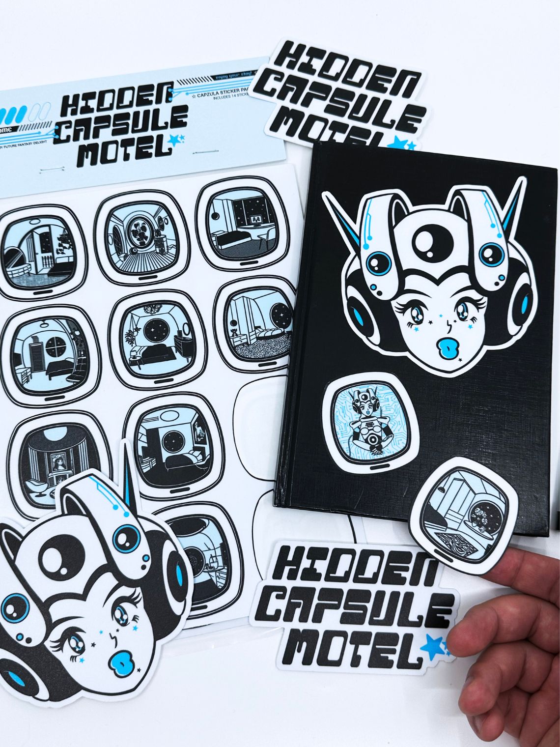 Hidden Capsule Motel Sticker Pack Hidden Capsule Motel Sticker Pack