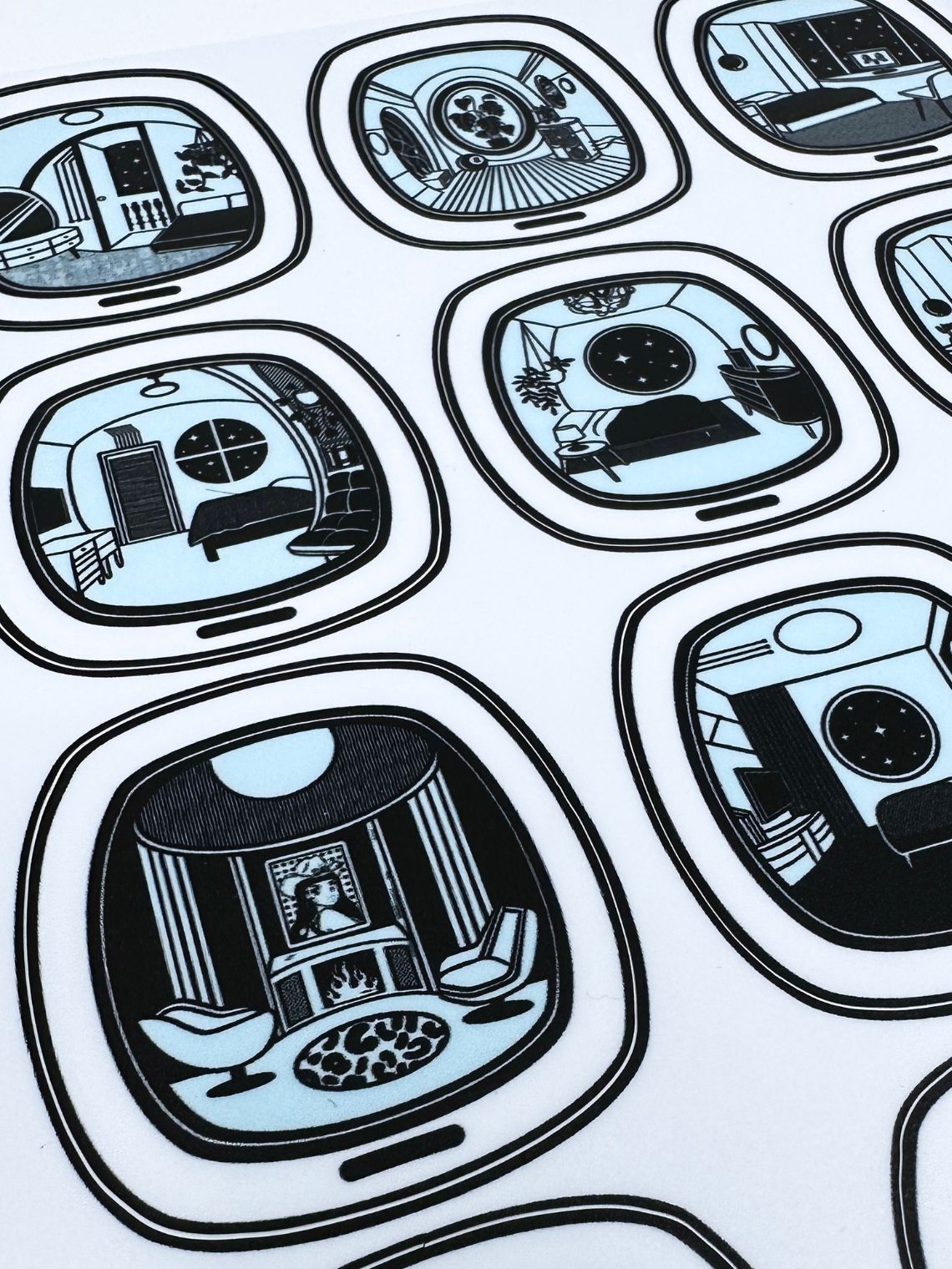 Hidden Capsule Motel Sticker Pack Hidden Capsule Motel Sticker Pack