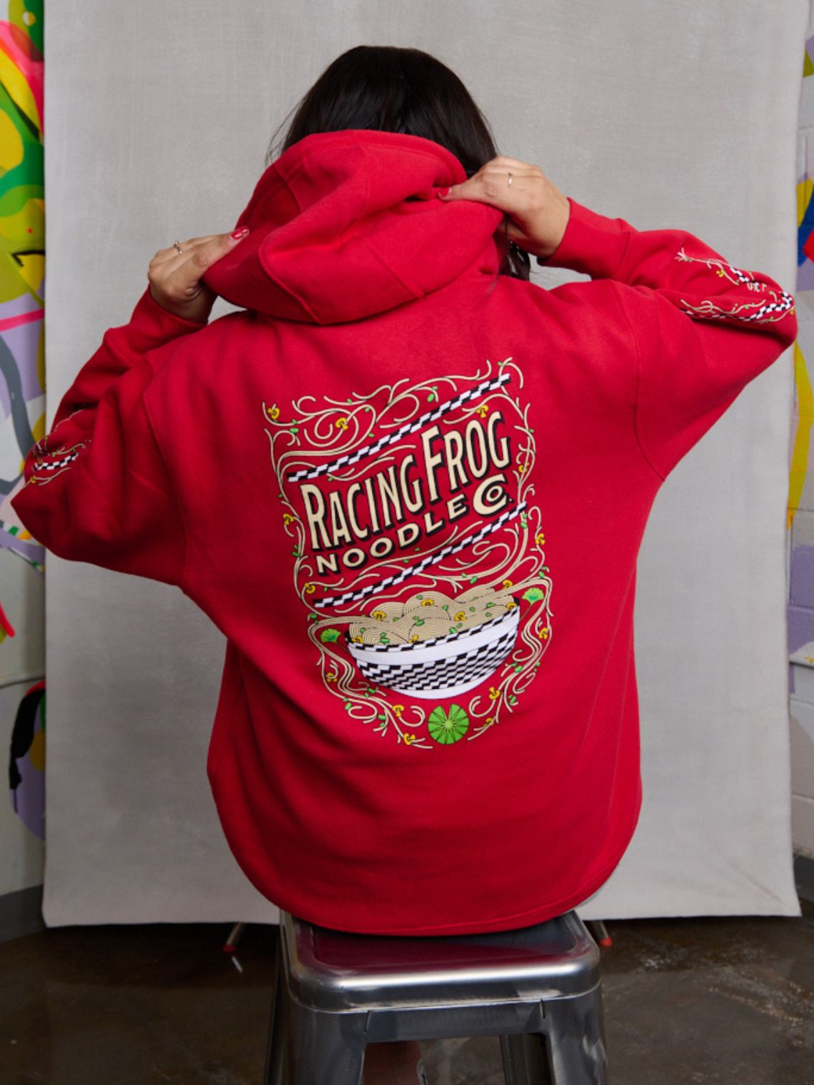 Racing Frog Pullover Hoodie Racing Frog Pullover Hoodie