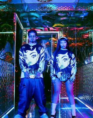 Blue Flame Moto Jersey