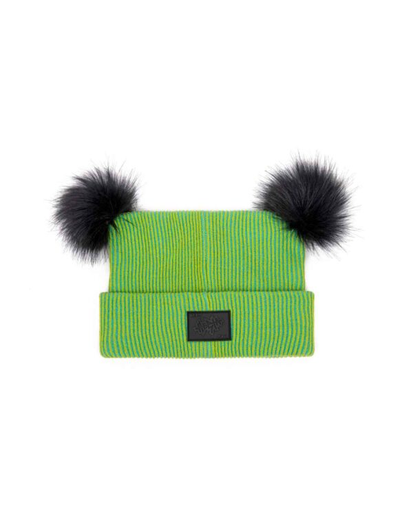 MW+HS Poms Beanie