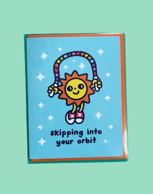 Wokeface x Meow Wolf Sun Skipping Greeting Card