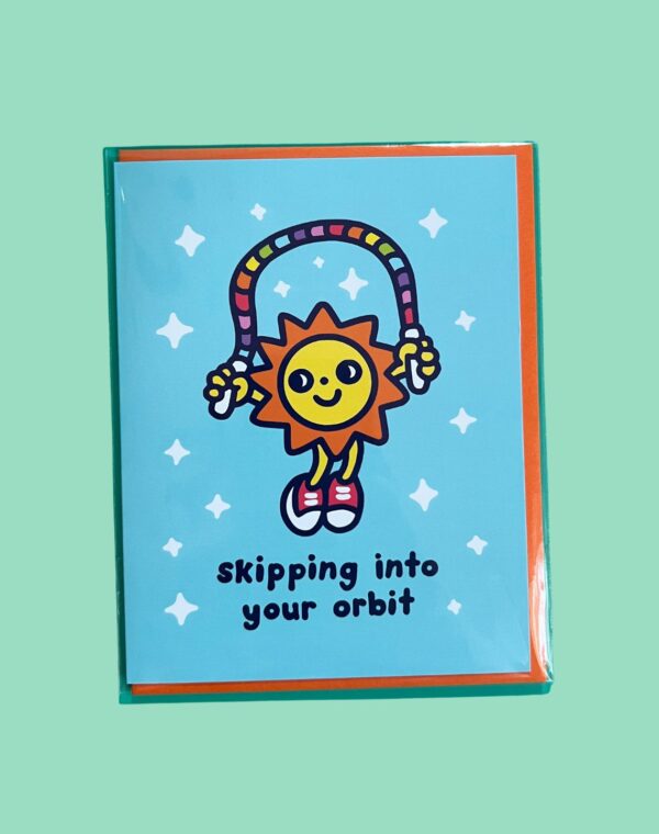 Wokeface x Meow Wolf Sun Skipping Greeting Card