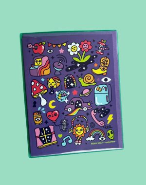 Wokeface x Meow Wolf Mix Greeting Card