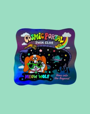 Wokeface x Meow Wolf Swim Club Holographic Sticker