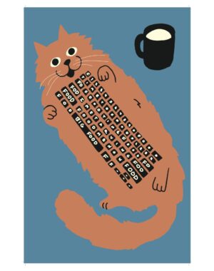 Keyboard Cat Archival Print Keyboard Cat Archival Print