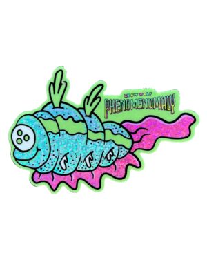 Flickerwerm Glitter Sticker