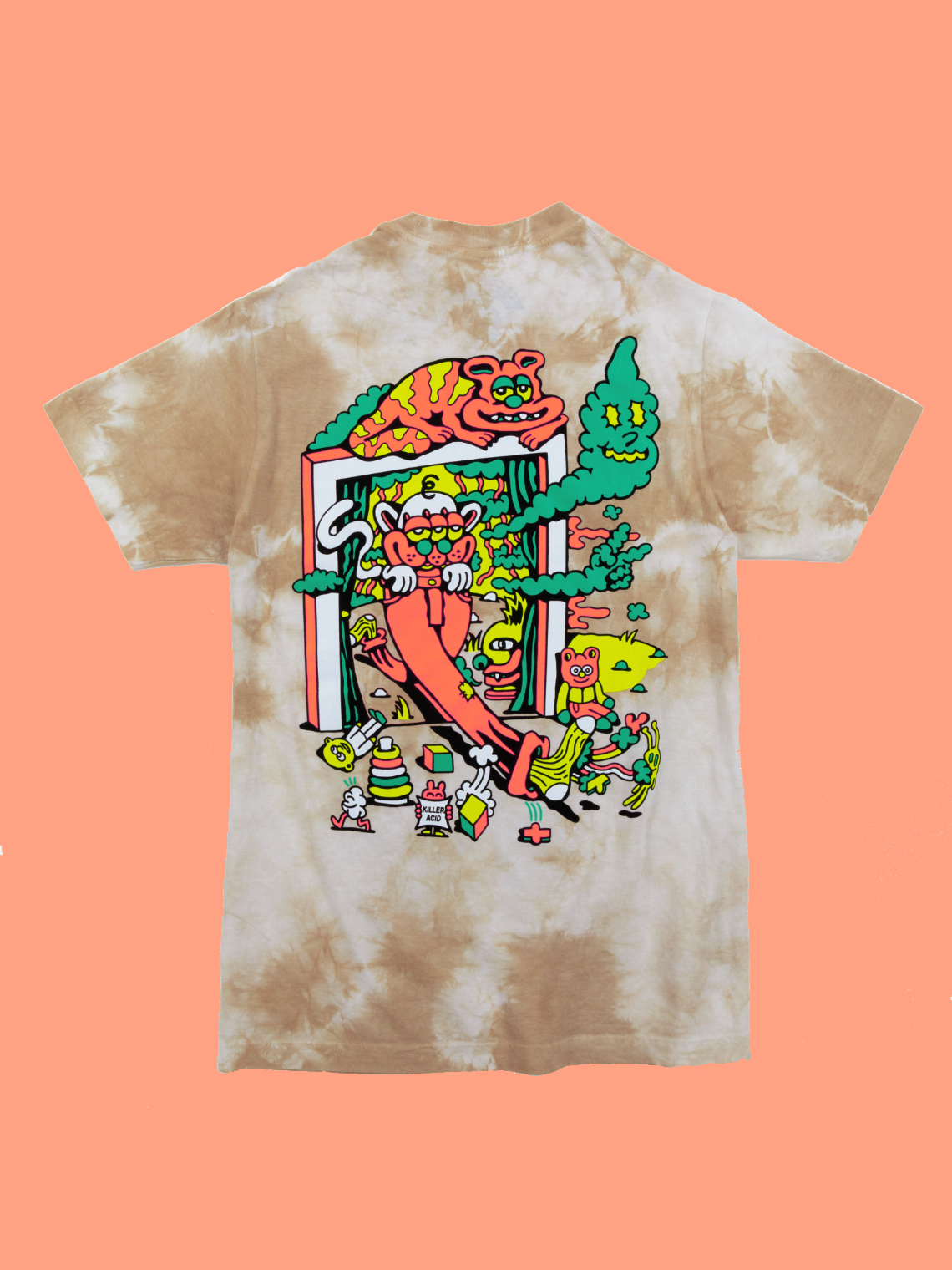 Killer Acid x MW Drippy Door Dyed T-Shirt Killer Acid x MW Drippy Door Dyed T-Shirt