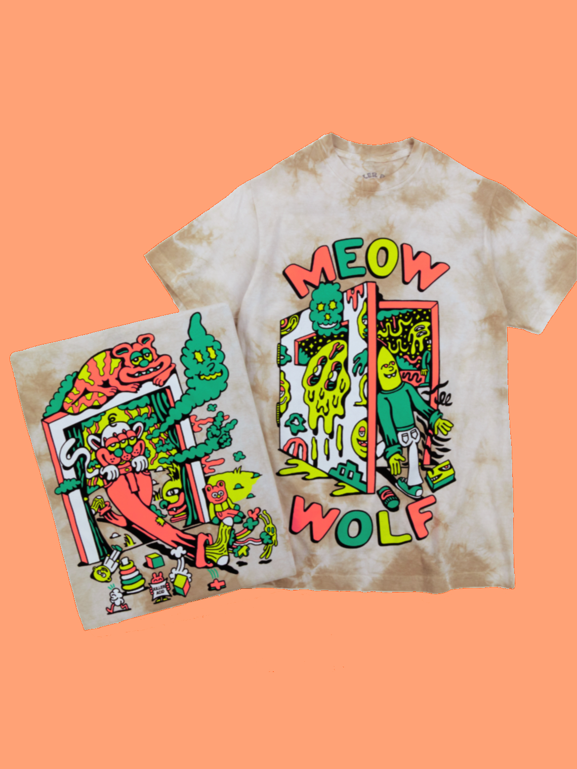 Killer Acid x MW Drippy Door Dyed T-Shirt Killer Acid x MW Drippy Door Dyed T-Shirt