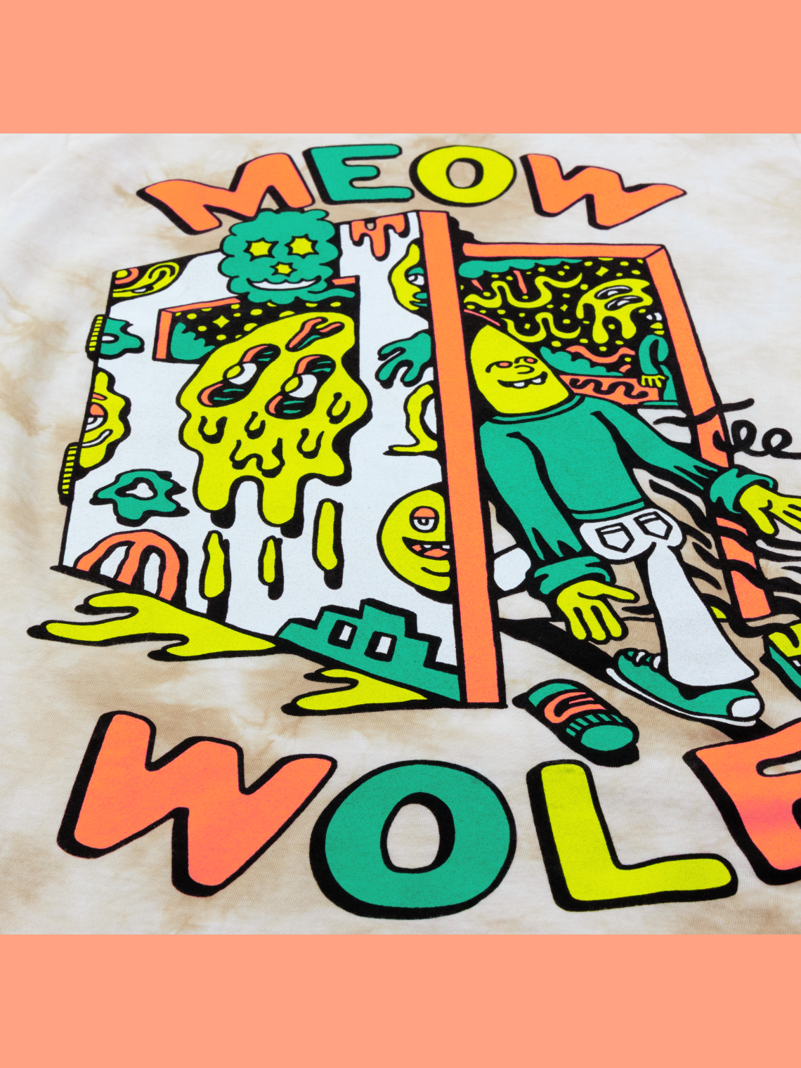 Killer Acid x MW Drippy Door Dyed T-Shirt Killer Acid x MW Drippy Door Dyed T-Shirt